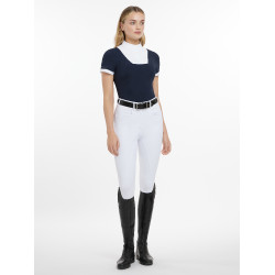 Camicia da concorso LeMieux Sophia maniche corte Marina Blu marino Camicia da concorso LeMieux Sophia maniche corte Marina Blu marino