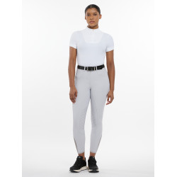 Pantalon d'équitation à basanes silicone Imogen Grigio chiaro
