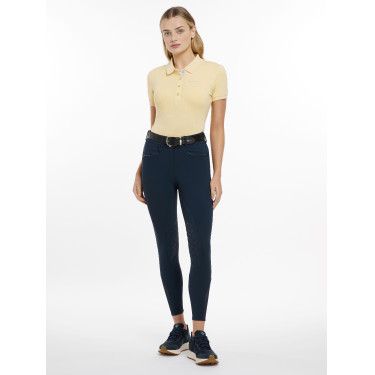 Pantalon d'équitation à basanes silicone Imogen Marina Blu marino