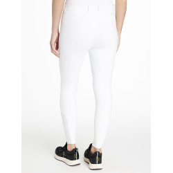 Pantalon d'équitation à basanes silicone Imogen Bianco