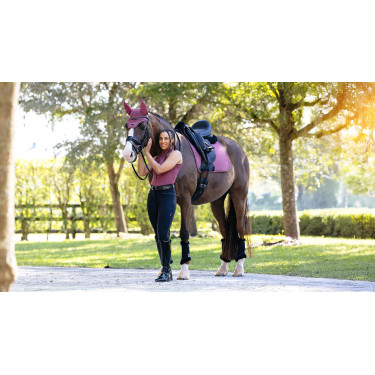 Tapis de dressage LeMieux Essence Square Palissandro Rosa