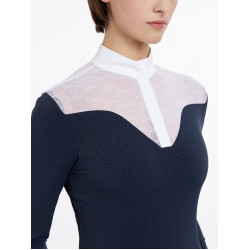 Polo da concorso LeMieux Emily a maniche lunghe Marina Blu marino Polo da concorso LeMieux Emily a maniche lunghe Marina Blu marino