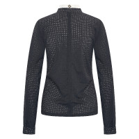 Polo da concorso in mesh Imperial Riding Grandprix a maniche lunghe da donna Bianco