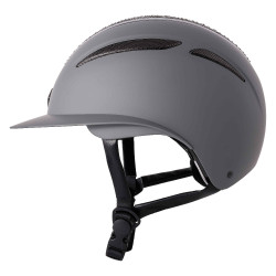 Casco Imperial Riding Olania Deluxe con visiera grande Grigio