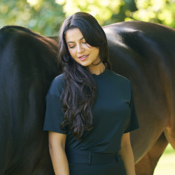 T-shirt Imperial Riding Horse Angel donna Nero T-shirt Imperial Riding Horse Angel donna Nero