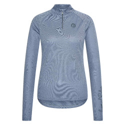 Polo a maniche lunghe Imperial Riding Parla donna Pietra di luna Arancione