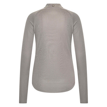 Polo a maniche lunghe Imperial Riding Parla donna Carbone di legna Grigio