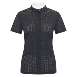 Polo da concorso in mesh Imperial Riding Grandprix a maniche corte da donna Nero Polo da concorso in mesh Imperial Riding Grandprix a maniche corte da donna Nero