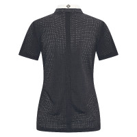 Polo da concorso in mesh Imperial Riding Grandprix a maniche corte da donna Bianco