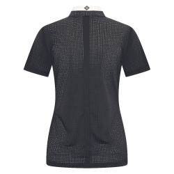Polo da concorso in mesh Imperial Riding Grandprix a maniche corte da donna Nero Polo da concorso in mesh Imperial Riding Grandprix a maniche corte da donna Nero