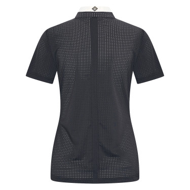 Polo da concorso in mesh Imperial Riding Grandprix a maniche corte da donna Nero Polo da concorso in mesh Imperial Riding Grandprix a maniche corte da donna Nero