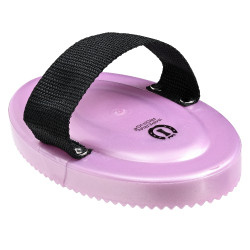 Striglia in PVC con manico Imperial Riding Ballerine metallizzata Nero