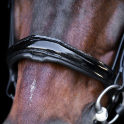 Briglia con capezzina inglese Imperial Riding Nero / cristallo