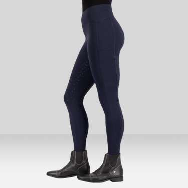 Leggings da equitazione Euro-Star Empower FullGrip Marina Blu marino