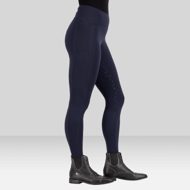 Leggings da equitazione Euro-Star Empower FullGrip Marina Blu marino