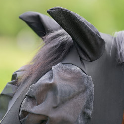Maschera anti-mosche con naso Imperial Riding Trail ride Nero