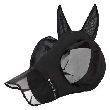 Maschera anti-mosche con naso Imperial Riding Trail ride Nero