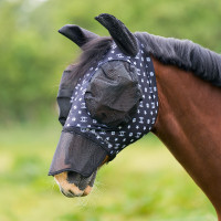 Maschera anti-mosche con naso Imperial Riding Trail ride Rosa