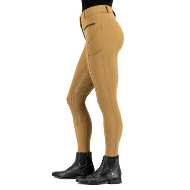 Pantaloni da equitazione HV Polo Favourite Sporty FullGrip Paglia Marrone