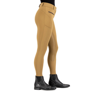 Pantaloni da equitazione HV Polo Favourite Sporty FullGrip Paglia Marrone