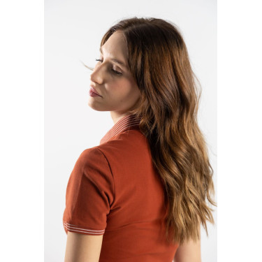 Abito Polo Harcour Dynamite Terracotta Arancione