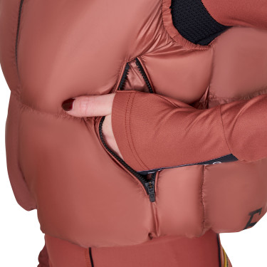 Gilet corto con zip da donna Equestro Sequoia