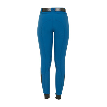 Pantaloni aderenti con grip da donna con logo Zenda Equestro Blu corallo Pantaloni aderenti con grip da donna con logo Zenda Equestro Blu corallo