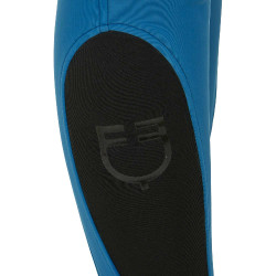 Pantaloni aderenti con grip da donna con logo Zenda Equestro Blu corallo
