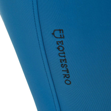Pantaloni aderenti con grip da donna con logo Zenda Equestro Blu corallo