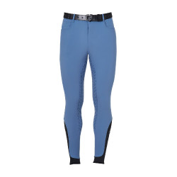 Pantaloni aderenti con grip integrale da uomo Aria Equestro Mare di Bering Blu Pantaloni aderenti con grip integrale da uomo Aria Equestro Mare di Bering Blu