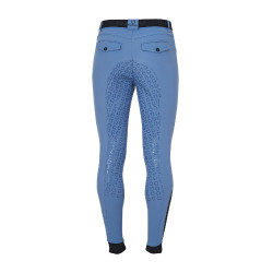 Pantaloni aderenti con grip integrale da uomo Aria Equestro Mare di Bering Blu Pantaloni aderenti con grip integrale da uomo Aria Equestro Mare di Bering Blu
