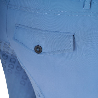 Pantaloni aderenti con grip integrale da uomo Aria Equestro Mare di Bering Blu Pantaloni aderenti con grip integrale da uomo Aria Equestro Mare di Bering Blu