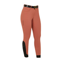 Pantaloni a vita alta con grip integrale da donna Equestro Sequoia Marrone