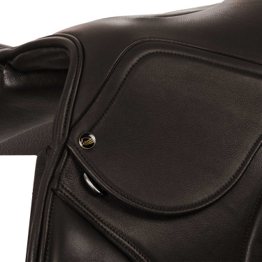 Sella da salto in cuoio doppio modello Las Vegas Supreme Marrone scuro