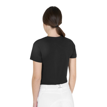 T-shirt in cotone Equestro donna Horse Lover Nero T-shirt in cotone Equestro donna Horse Lover Nero