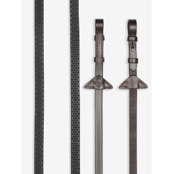 Redini in gomma morbida LeMieux Avana / ottone Marrone
