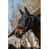 Maschera anti-mosche anti-UV Equithème Anatomic Nero Maschera anti-mosche anti-UV Equithème Anatomic Nero