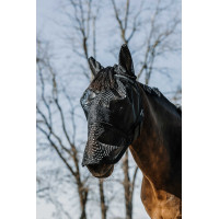 Máscara anti-moscas anti-UV Equithème 2 en 1 Nero Máscara anti-moscas anti-UV Equithème 2 en 1 Nero