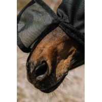 Maschera anti-mosche anti-UV Equithème Protec Nero Maschera anti-mosche anti-UV Equithème Protec Nero