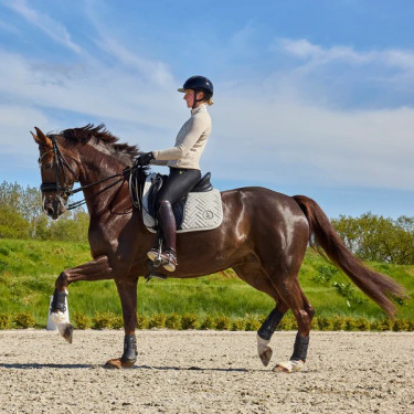 Sottosella da dressage Kingsland KLNexus in tessuto misto Miscela di mattonelle Multicolore