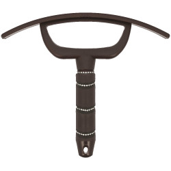 Coltello riscaldante Ti amo Equithème Strass Marrone