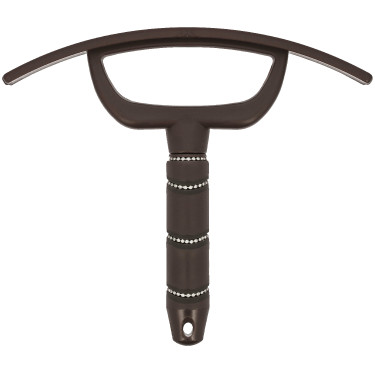 Coltello riscaldante Ti amo Equithème Strass Marrone