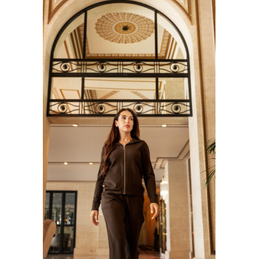 Jogging in maglia Harcour Andrea Cacao Marrone Jogging in maglia Harcour Andrea Cacao Marrone