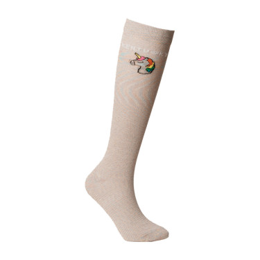Calzini Kentucky con Paillettes Unicorno Set da 3 Bianco