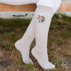 Calzini Kentucky con Paillettes Unicorno Set da 3 Bianco Calzini Kentucky con Paillettes Unicorno Set da 3 Bianco
