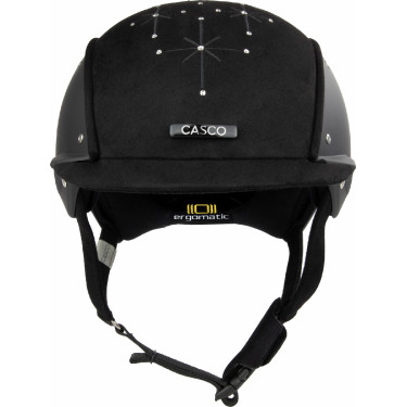 Casco Casco Apart Iconico Brillante nero cristalli medi