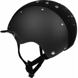 Casco Casco Apart Iconico Brillante nero cristalli medi