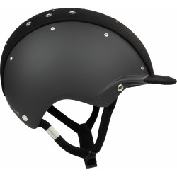 Casco Casco Apart Iconico Brillante nero cristalli medi