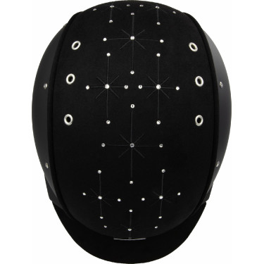 Casco Casco Apart Iconico Brillante nero cristalli medi