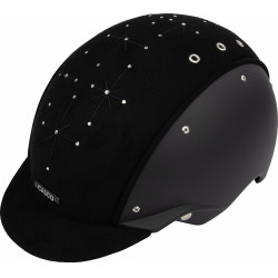 Casco Casco Apart Iconico Brillante nero cristalli medi